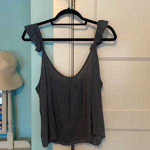 Grey Spaghetti Strap Top